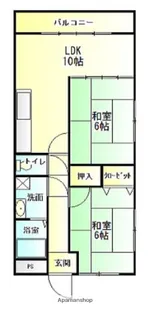 メゾンリバーサイド【102号室】の間取り