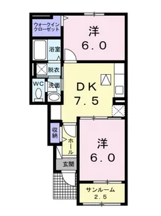 ムーンスカイⅠ【1階】の間取り