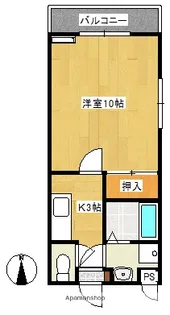 グランシャリオ城甲【101号室】の間取り