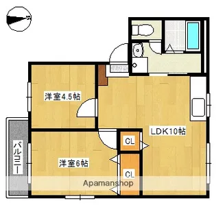サンコーポ今川【101号室】の間取り