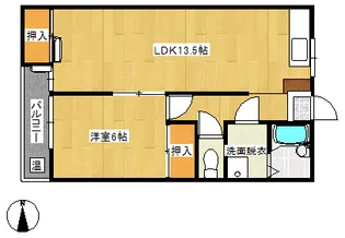 内田ビル【202号室】の間取り