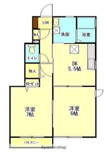 セレーナ中村【103号室】の間取り