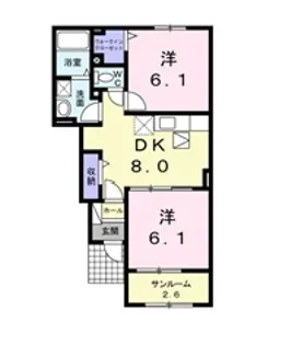 イニシャル【1階】の間取り