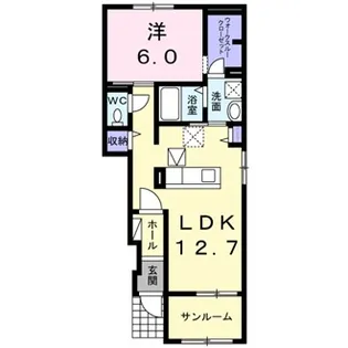 ルラシオンエヌⅡ【1階】の間取り