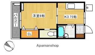 神南ハイツⅠ【103号室】の間取り
