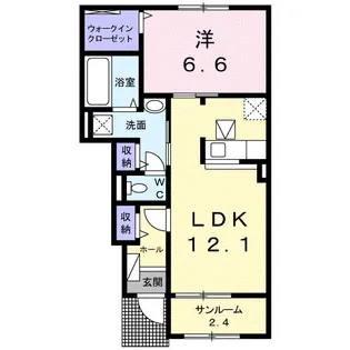 ガーデンハウス宇和 A【1階】の間取り