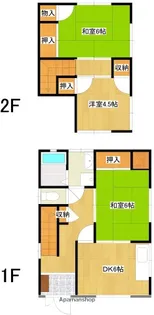 愛媛県喜多郡内子町内子【一戸建】の間取り