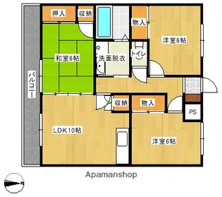 メゾン・ド・マーク【207号室】の間取り