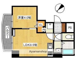 ゲレンデヴァーゲン内子【503号室】の間取り