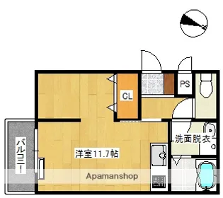 ゲレンデヴァーゲン知清【503号室】の間取り