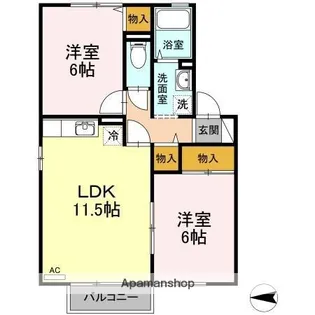 セジュール友次【202号室】の間取り