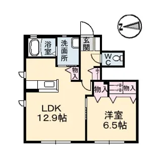 ドルフィンハウス【102号室】の間取り