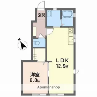 ブランシェ ヤマト A棟【102号室】の間取り