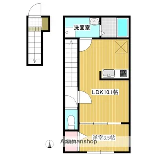 グランルーチェ宮内A【205号室】の間取り