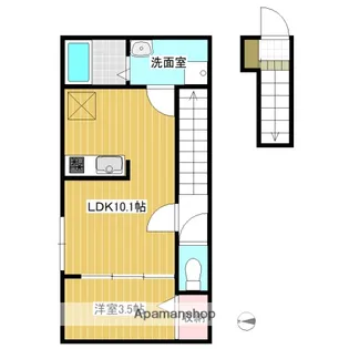 グランルーチェ宮内B【206号室】の間取り