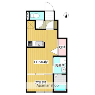 グランルーチェ浜田町【101号室】の間取り