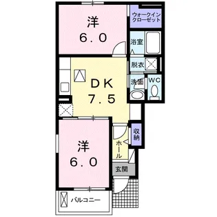 フローラル・カルム・S Ⅱ【1階】の間取り