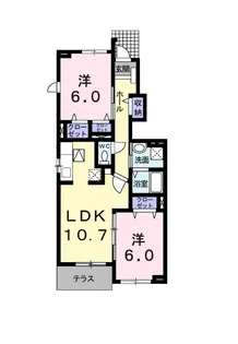 アンビエンテⅡ【1階】の間取り