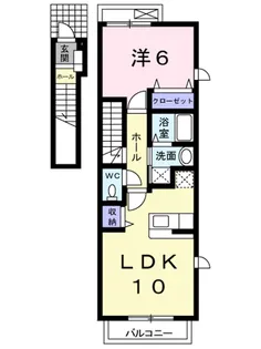 フォーリーフ・フォーチュン【2階】の間取り