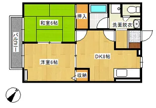 松尾ハウス【205号室】の間取り