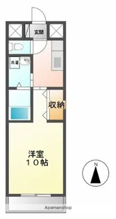 ジャック&ベティ佐伯【307号室】の間取り