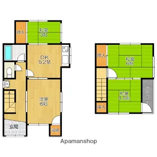 愛媛県宇和島市丸穂町1丁目【一戸建】の間取り