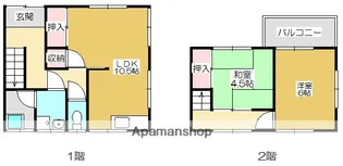 愛媛県宇和島市寄松【一戸建】の間取り