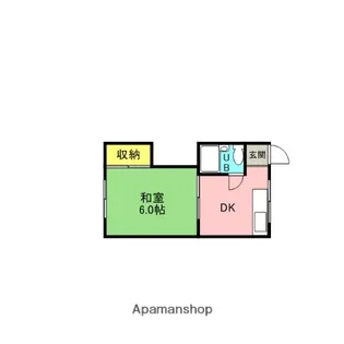 コーポ別当【1号室】の間取り
