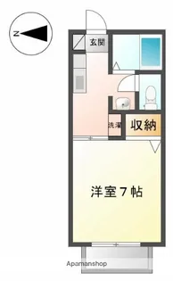 メゾンドエスペランス【Ⅰ203号室】の間取り