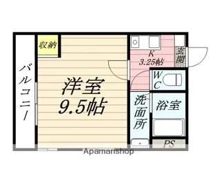 ボヌール丸穂【201号室】の間取り