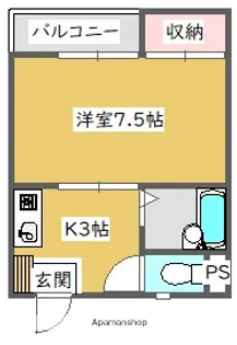 ボヌール丸穂【302号室】の間取り