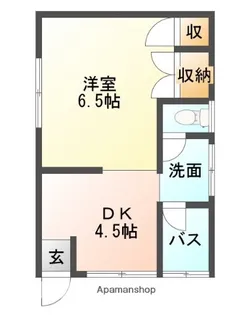 コーポ三國【17号室】の間取り