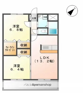 マリベール番城【103号室】の間取り