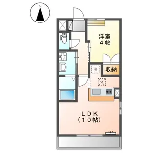 ポローニア【101号室】の間取り