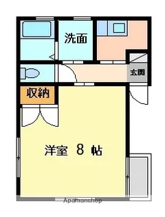 コーポ恵美須【203号室】の間取り