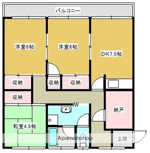 曽根マンション【203号室】の間取り