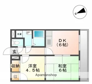 コーポエクセル【102号室】の間取り