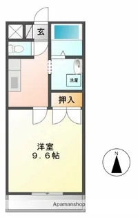 サンシードSA【203号室】の間取り