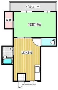 ルネッサンス天神【306号室】の間取り
