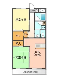 サンシャインハイツ【308号室】の間取り