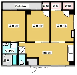 カジタハイツ【201号室】の間取り