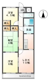 グランドール曽根【403号室】の間取り