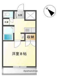 マリベール神田川原【302号室】の間取り