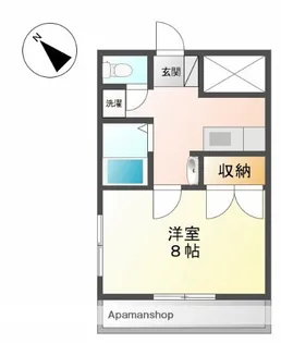 マリベール神田川原【305号室】の間取り