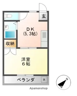 本町ハイツ【306号室】の間取り