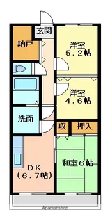 東雲マンション【504号室】の間取り