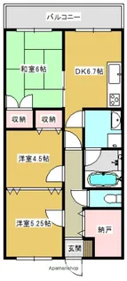 東雲マンション【404号室】の間取り