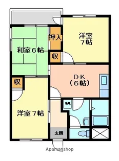 グリーンハイツ金山【205号室】の間取り