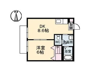 フレグランス・マスガタ【101号室】の間取り