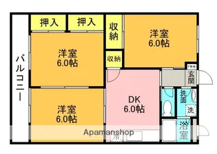 第三トヨタマンション【206号室】の間取り